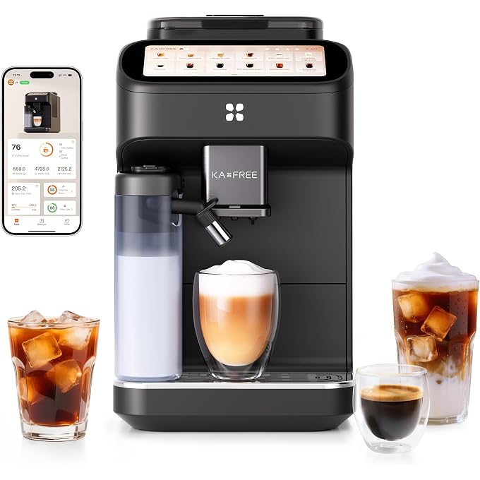 SF1 Max Fully Automatic Espresso Machine with Grinder & Frother | 6.86" Touchscreen, Hot & Cold 2-in-1 Milk Tank, 1-Min Cold Brew, Master Mode, Smart Connectivity, App 28+ Recipes, For Home - Image 1