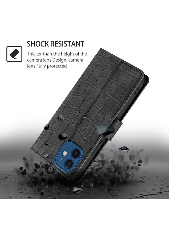 اس-توب جراب لهاتف Motorola Edge 50 5G مصنوع من الجلد بمشبك مغناطيسي من جلد التمساح - Image 4