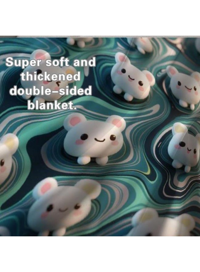 general Baby and children's cartoon flannel thin blanket (warm and comfortable, suitable for sleep, game use) 70cm*100cm - Image 3