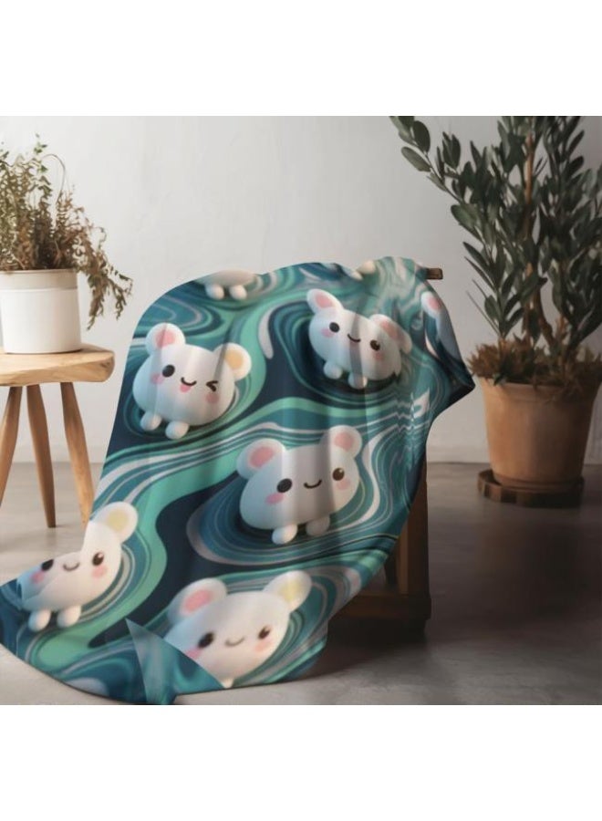 general Baby and children's cartoon flannel thin blanket (warm and comfortable, suitable for sleep, game use) 70cm*100cm - Image 5
