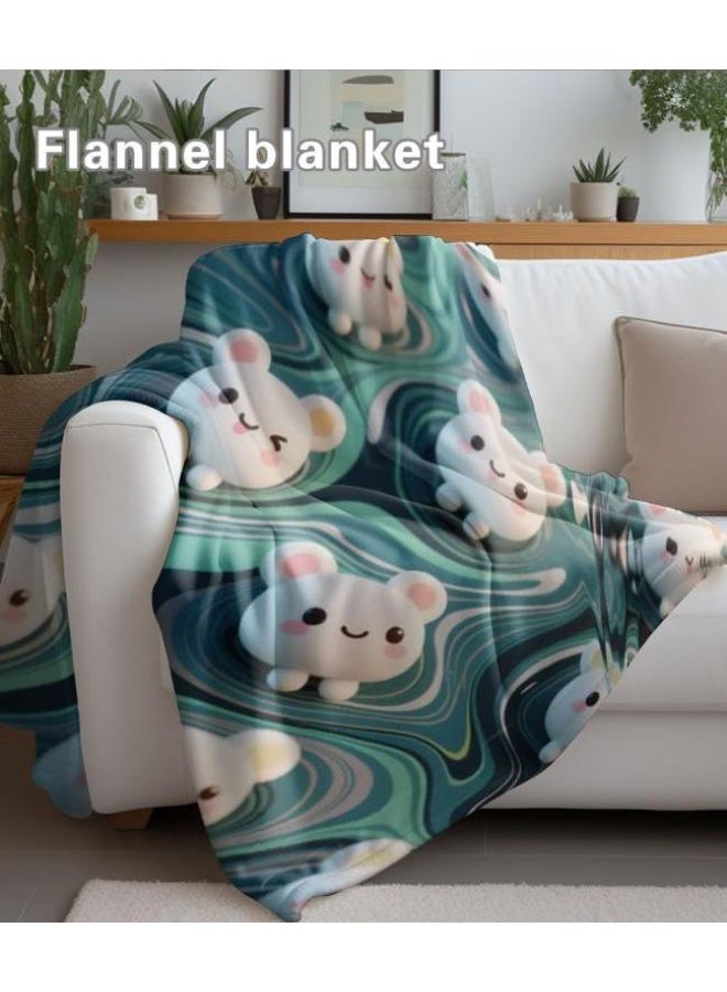 general Baby and children's cartoon flannel thin blanket (warm and comfortable, suitable for sleep, game use) 70cm*100cm - Image 1