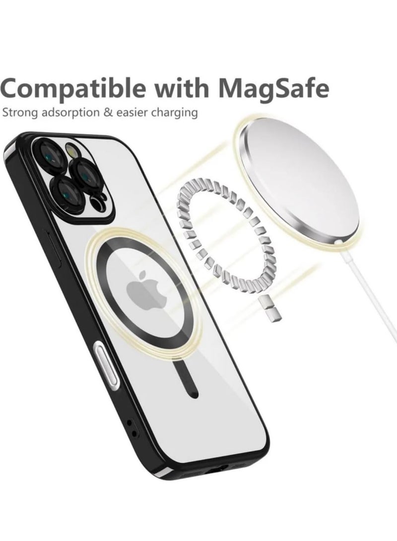 ELTRAZONE iPhone 16 Pro Case with MagSafe - Ultimate Shock Protection & Scratch Resistance (Shiny Black) - Image 3