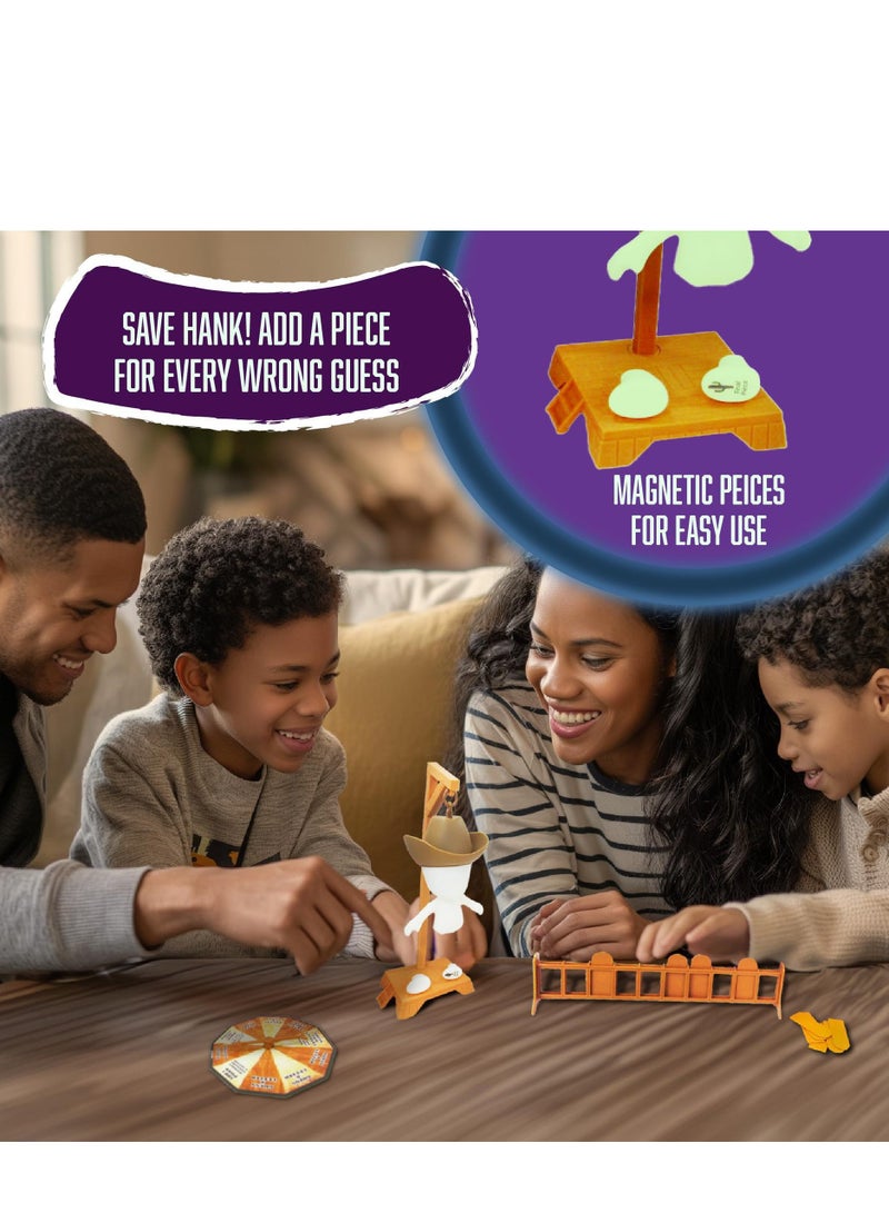 Magnetic Hangman Board Game, Cowboy Mystery Word Guessing Travel Games for Family - Image 3