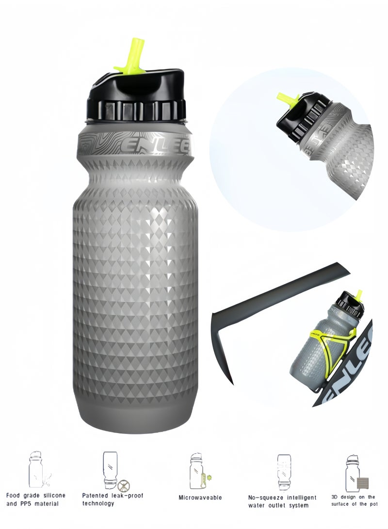 إنلي زجاجة مياه لركوب الدراجات الجبلية وزجاجة مياه رياضية وزجاجة مياه محمولة 650 مل - Image 1