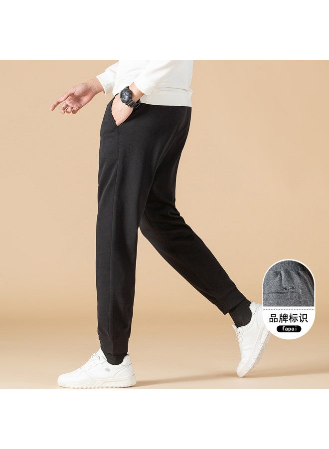 Fapai Spring Casual Versatile Sports Pants Comfortable Elastic Waist Tapered Leg Minimalist Men's Casual Pants - Image 2