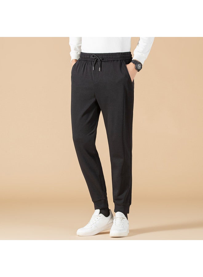 Fapai Spring Casual Versatile Sports Pants Comfortable Elastic Waist Tapered Leg Minimalist Men's Casual Pants - Image 3