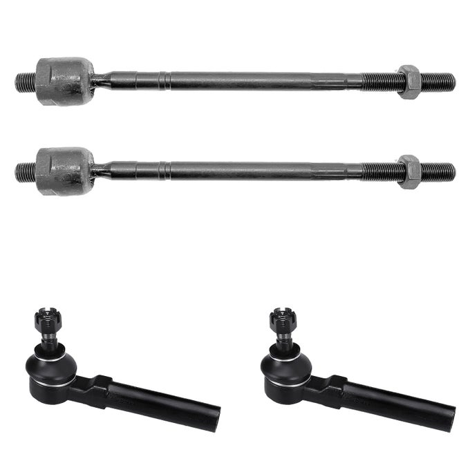 4Pc Front Outer Inner Tie Rod End Kit Es3692 Ev473 For Subaru Legacy 1998 1999 2000 2001 2002 2003 2004 Steering Tie Rod End For Subaru Outback 2000 2001 2002 2003 2004 Baja 2003 2004 2005 2006