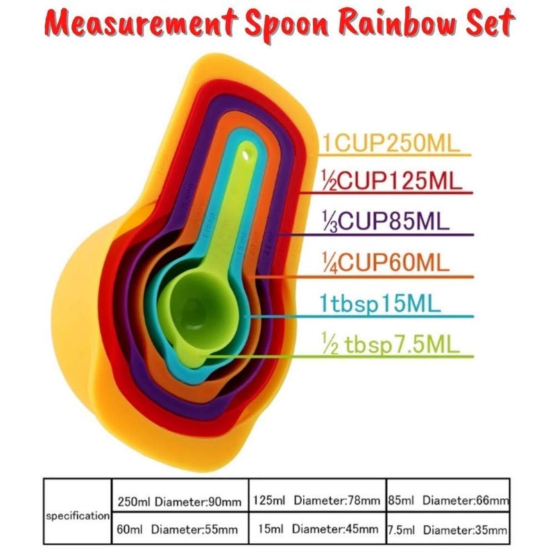 NIDY 24Pcs Kitchen Art Craft Essentials Measuring Cups Spoons Set Egg Yoke Separator Nail Art Carving Tool Cake Scraper Smoother Dough Cutter Silicone Food Writing Pen Silicone Oil Brush - Image 4