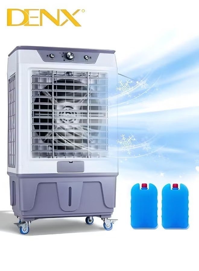 Denx Portable Desert Air Cooler With 3 Speeds 20 L 220 V 210 Watt Cooling Area 60 To 90 Square meters White - Image 1
