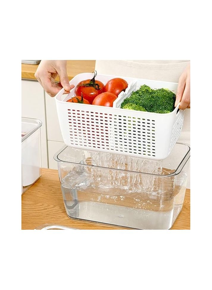 EVER SHINE Fridge Storage Set With Easy Removable Drain Basket - Image 2