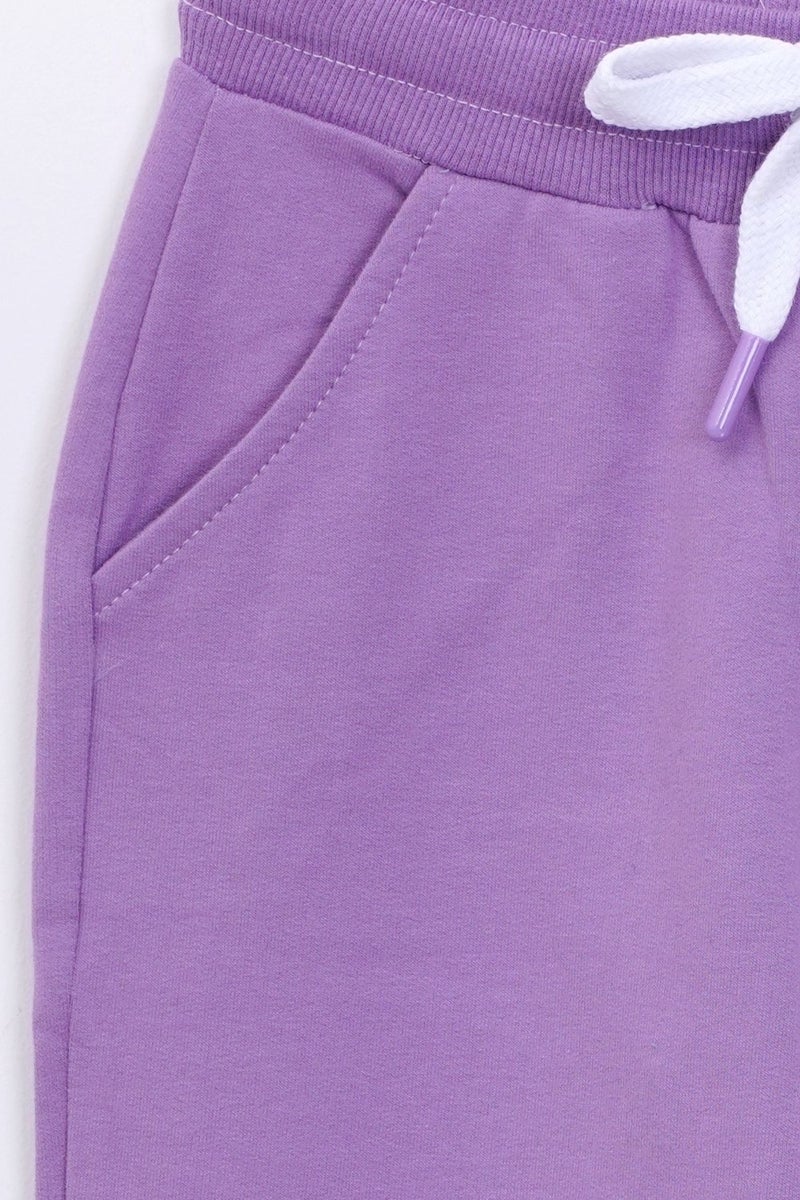 Zuzunga Basic Purple Kids Tracksuit Bottoms 3-8 Years Pocket - Image 2
