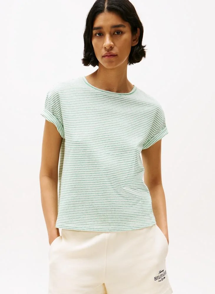 TOMMY HILFIGER Striped Crew Neck T-Shirt