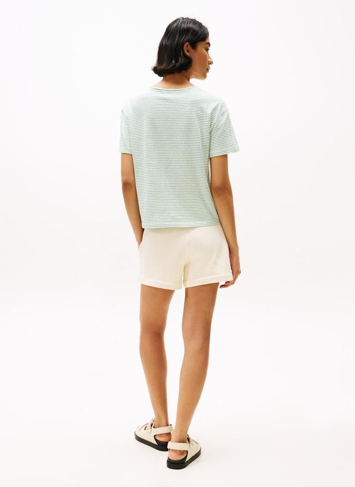 TOMMY HILFIGER Striped Crew Neck T-Shirt - Image 2