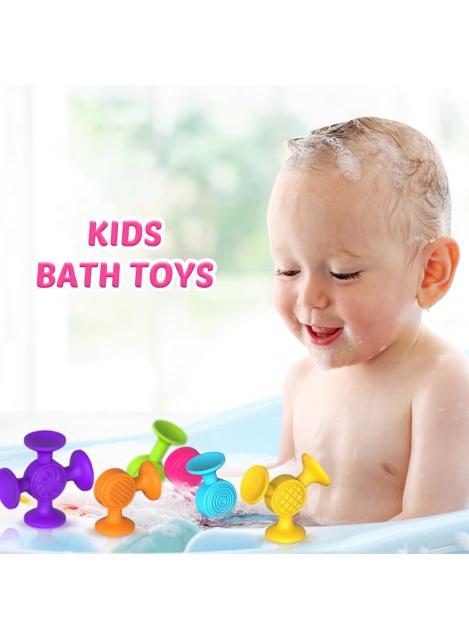 Richtim Toddlers Suction Bath Toys - 12 Pcs Baby Sensory Bath Toys and Fine Travel Toys | Great for Autism/ADD/ADHD | Ideal Basket Stuffers and Gifts - Image 3