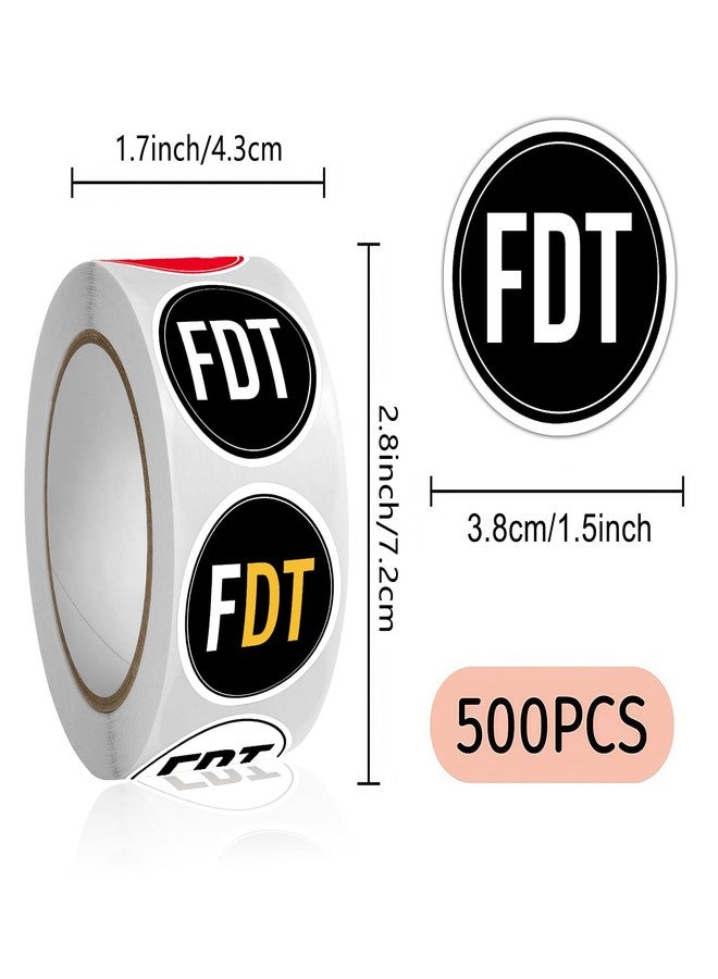 HighMount FDT Anti Trump Stickers Roll 500Pcs - Anti Trump 2025 Funny American Not My President Against Flag Vinyl Self-Adhesive Label Decals - Easy Stick Removeable for Scarpbook Window Tumblers Bumper Teens - Image 3