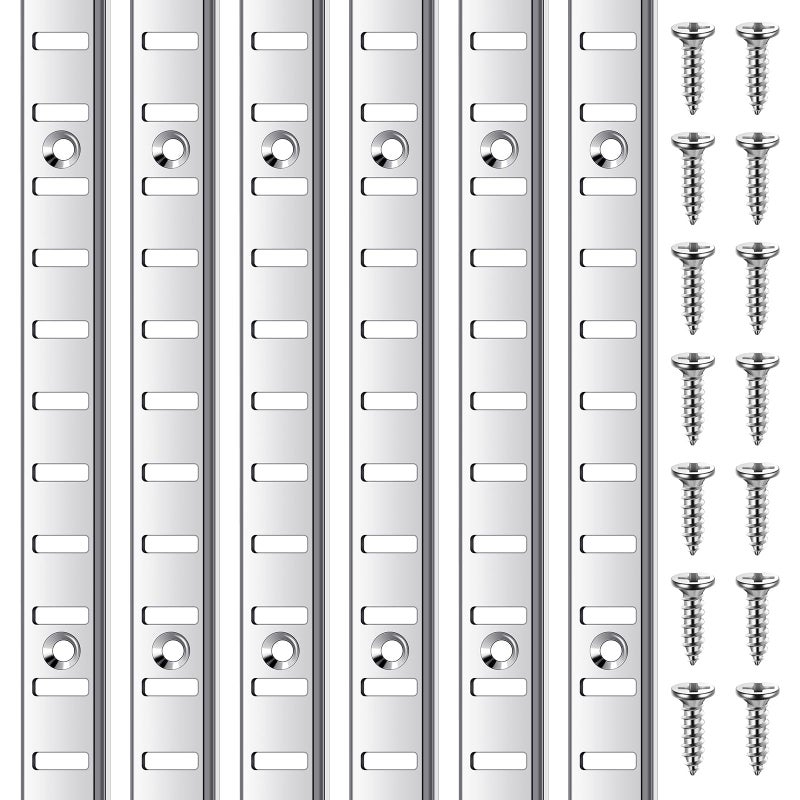 ياوكوم 6 قطع 36 بوصة دعامات رف معدنية مثبتة على الحائط