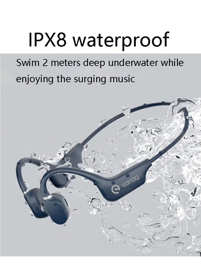 sanag B30S PRO (32GB Memory) - Open-Canal Bluetooth Sports Headphones, 4th-Generation ACa Resonance Chamber, IPX8 Waterproof Swimming Headphones, Secure Fit, Underwater Listening, Suitable for Running and Swimming (Black) - Image 5