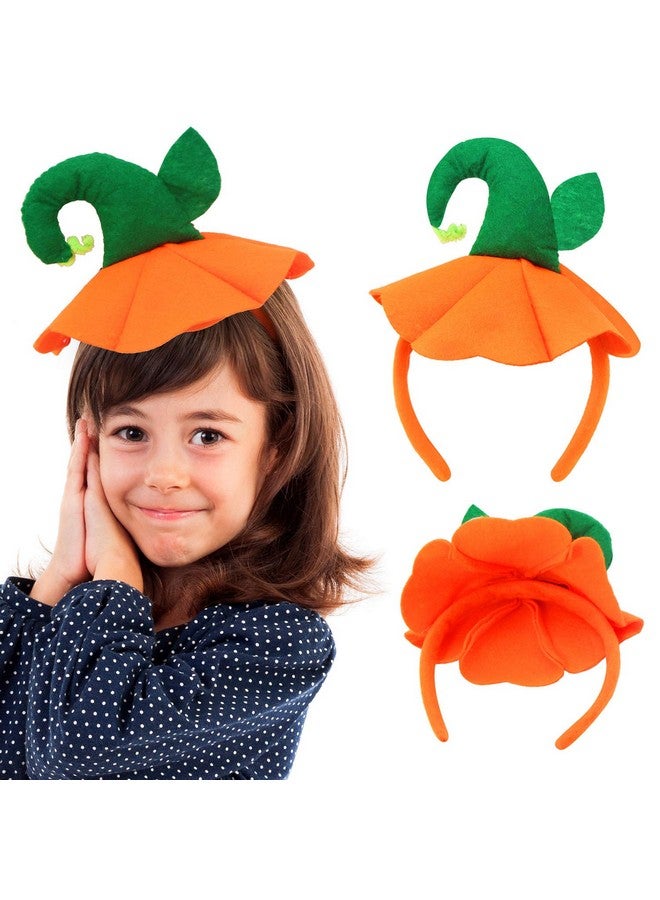 Farochy Halloween Headband Pumpkin Hat Headbands - Farochy Halloween Pumpkin Headband Pumpkin Headwear Pumpkin Headdress - Image 3