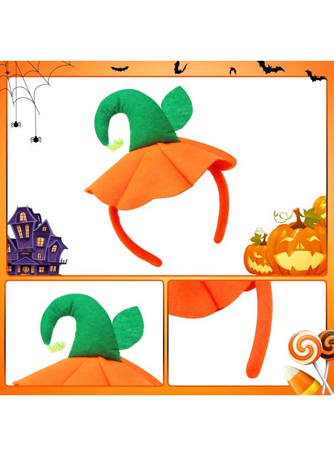 Farochy Halloween Headband Pumpkin Hat Headbands - Farochy Halloween Pumpkin Headband Pumpkin Headwear Pumpkin Headdress - Image 4