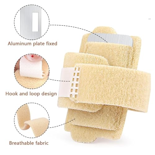 Anzailala 2pcs Hammer Toe Corrector for Women & Men, Reusable Fabric Hammer Toe Straightener for Broken Toes, Hammer Toe Splint Protector with Cushion Bandage - Image 4