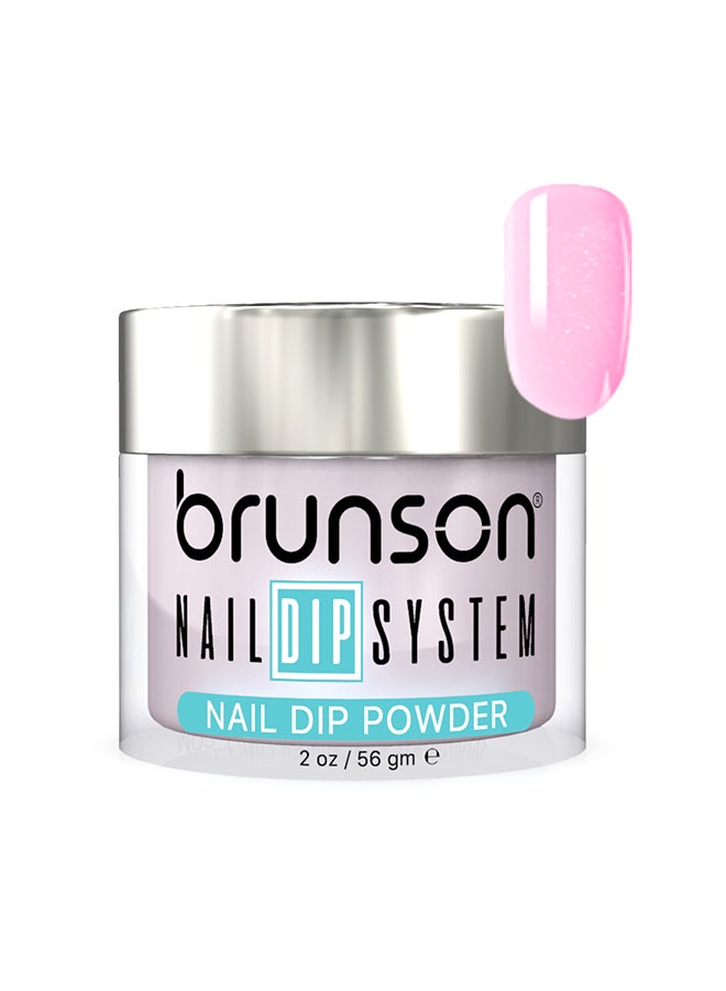 brunson Nail Dip Powder Dip And Buff System Color 56gm, French Nail Art Starter Manicure Salon DIY At Home Odor Free And Long Lasting No Needed Nail Lamp Curing BDK013