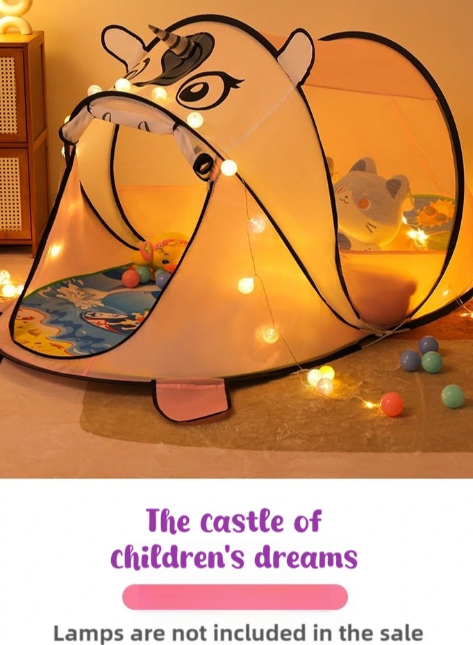 CALL PLAY Princess Tent Girls Large Playhouse Kids Castle Play Tent Toy for Children Indoor and Outdoor Games, 72'' x 38'' x 34''  - Image 3