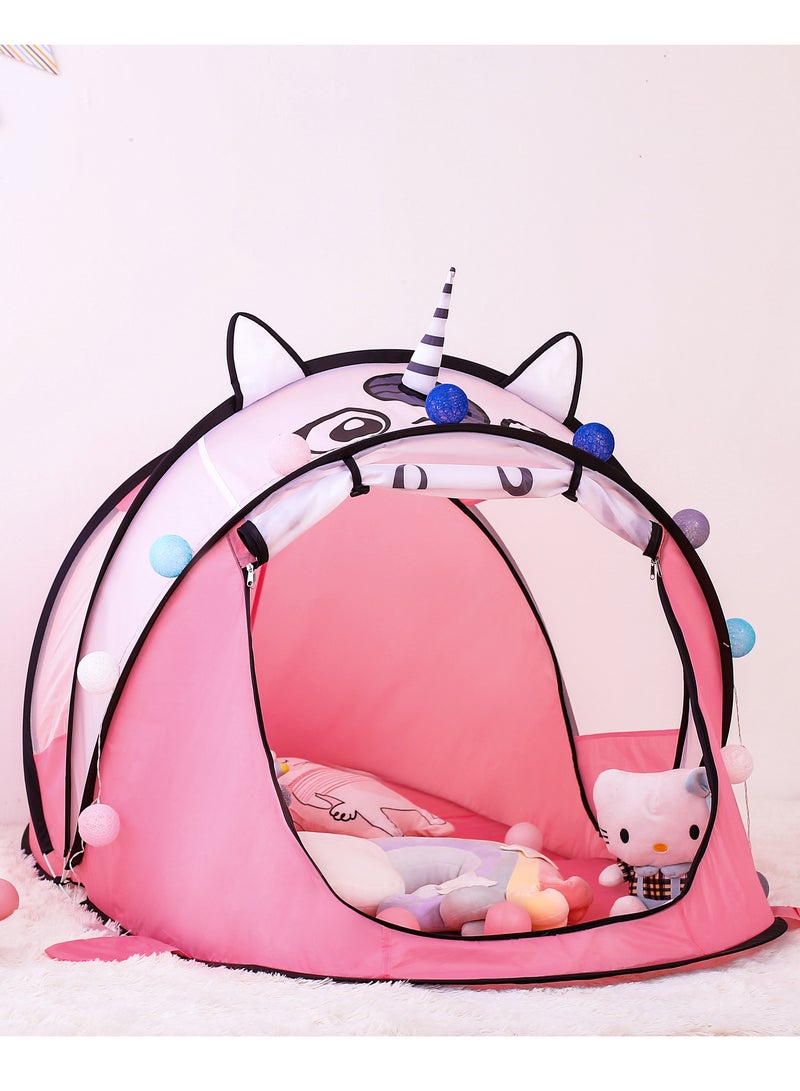 CALL PLAY Princess Tent Girls Large Playhouse Kids Castle Play Tent Toy for Children Indoor and Outdoor Games, 72'' x 38'' x 34''  - Image 1