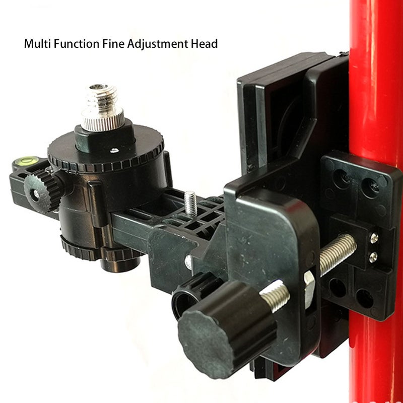 Fine Tuning Bracket Level Tool Adapter Multifunctional 360 Degree Rotation Telescoping Pole Cradle Head - Image 4