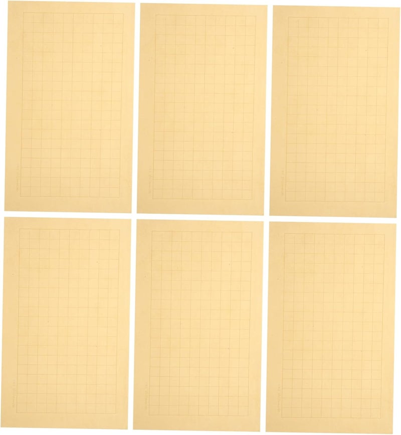 Daily use improved quality Anneome 20sheets Xuan Paper for Calligraphy Chinese Art Rice Paper for Handwriting and Practice Grid Design Thickened Quality for Beginners and Enthusiasts Smooth Odorless Writing Flexible sizing options - Image 1