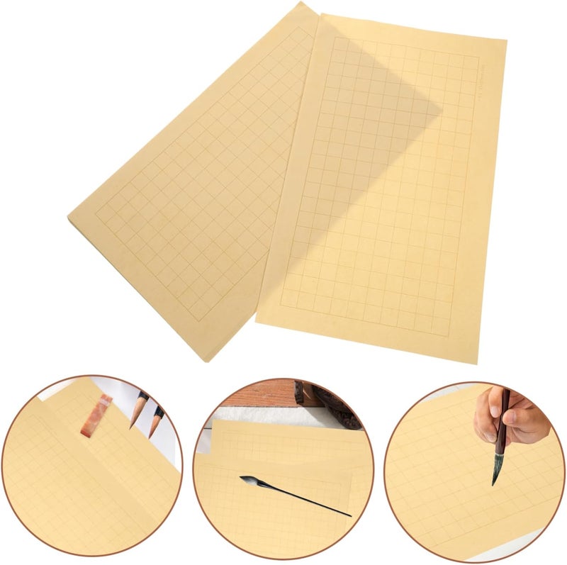 Daily use improved quality Anneome 20sheets Xuan Paper for Calligraphy Chinese Art Rice Paper for Handwriting and Practice Grid Design Thickened Quality for Beginners and Enthusiasts Smooth Odorless Writing Flexible sizing options - Image 5