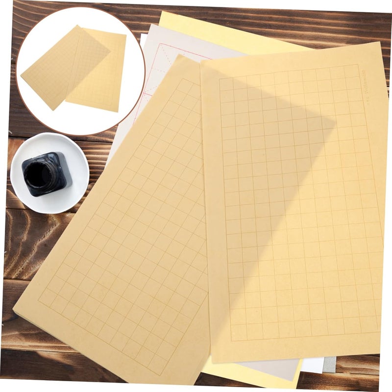 Daily use improved quality Anneome 20sheets Xuan Paper for Calligraphy Chinese Art Rice Paper for Handwriting and Practice Grid Design Thickened Quality for Beginners and Enthusiasts Smooth Odorless Writing Flexible sizing options - Image 4
