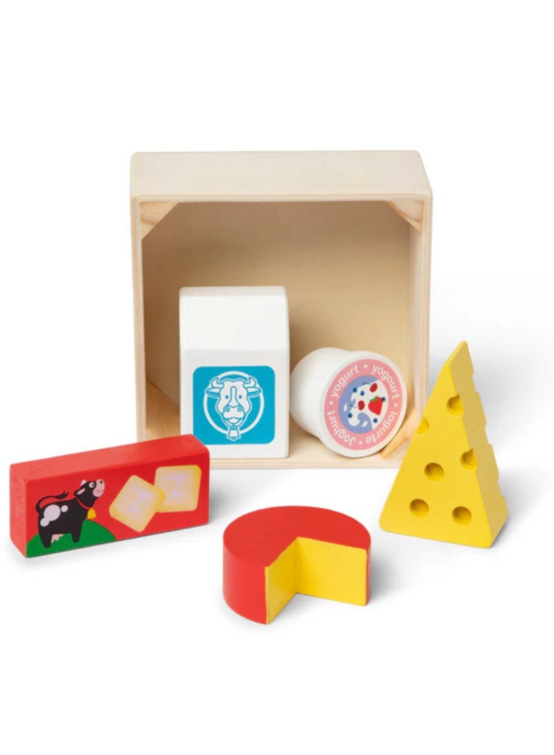 Melissa & Doug Melissa & Doug Wooden Food Groups Play Set â€“ Dairy  - Image 2