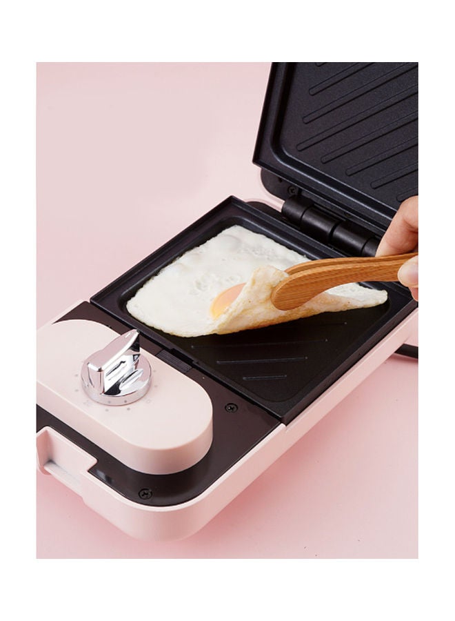 Arabest Multi-Functional Household Small Waffle And Sandwich Maker Push Toaster 650 W PSZHkc10 Pink - Image 5