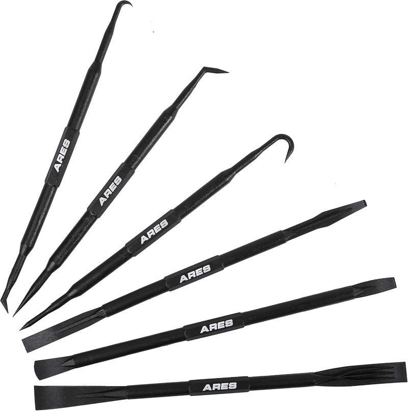 ARES 16003-6-Piece Non-Marring Pick and Prybar Set - Protects Fasteners, O-Rings, Seals, Gaskets, and Trim on Automotive and Electronics Applications During Use - Image 1