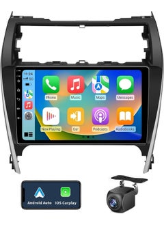 Android Car Stereo Screen For Toyota Camry 2012-2014 With Apple Carplay Android Auto GPS, WiFi, AHD Backup Camera Included Fast Interface Touch Screen QLED (4+32GB 360 Camera)