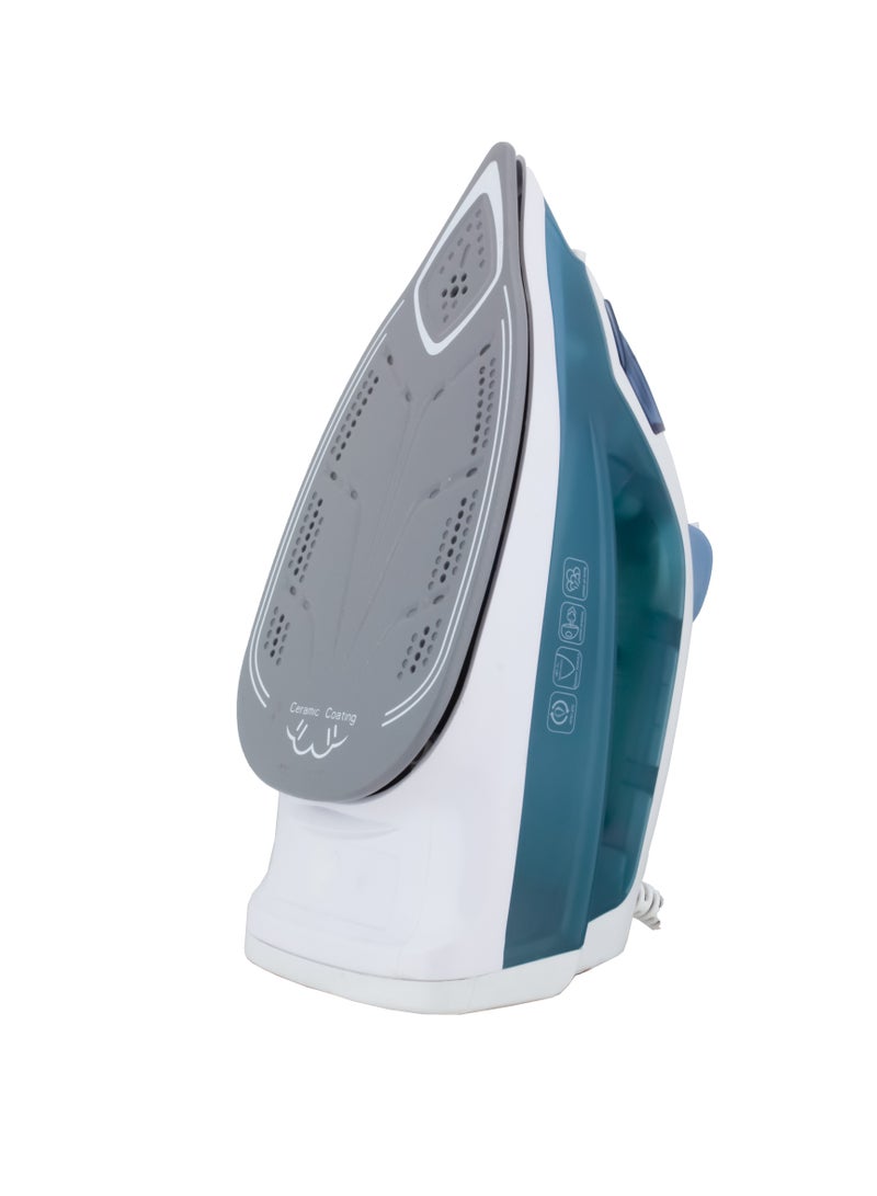 بنجوين Steam iron 2000WATT with ceramic soleplate PI-2000W-BB Italian Components baby blue 0.5 L 2000 W PI-2000W-BB Multicolour - Image 3