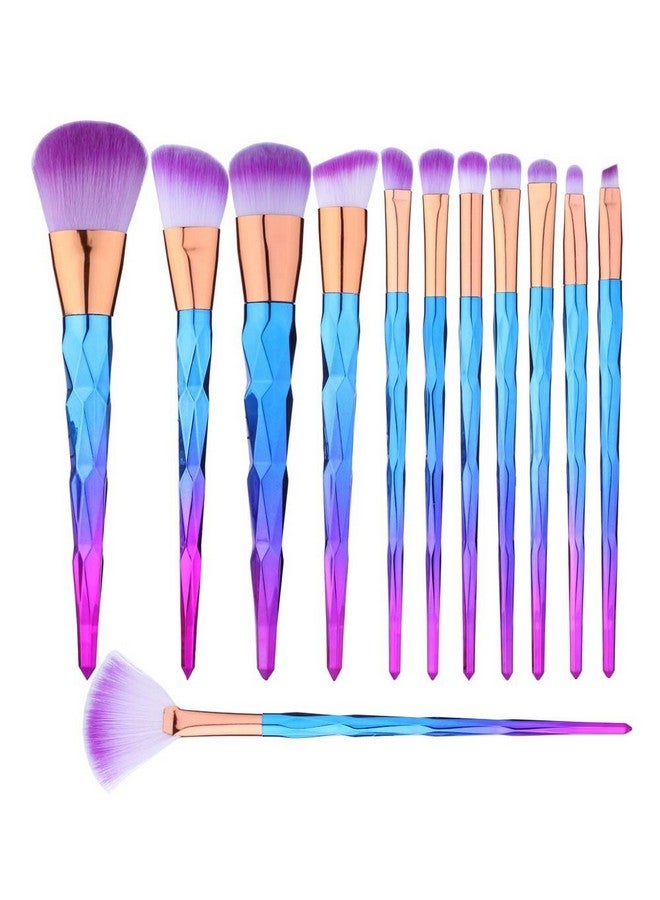BTYMS 12 Pcs Makeup Brushes Set Premium Foundation Blending Blush Concealer Eye Face Lip Brushes For Powder Liquid Cream Complete Makeup Brushes Kit Synthetic Bristles - Image 1