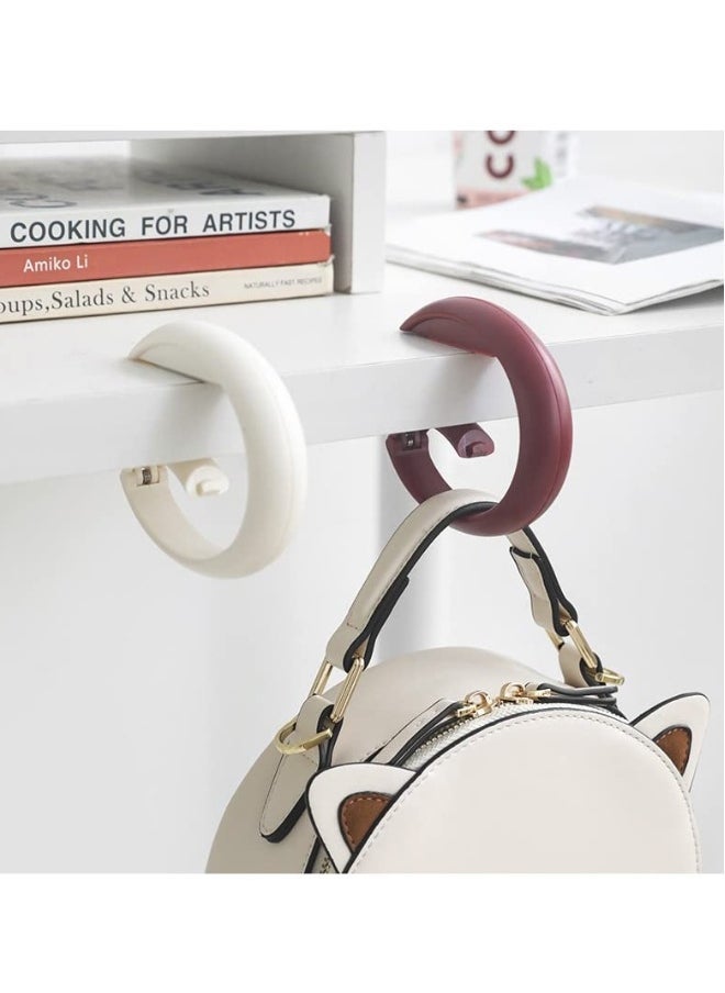 Table Hook for Bag Handbag Hanger 2 Pieces Portable Purse Hook for Table Foldable Detachable Table Hook 