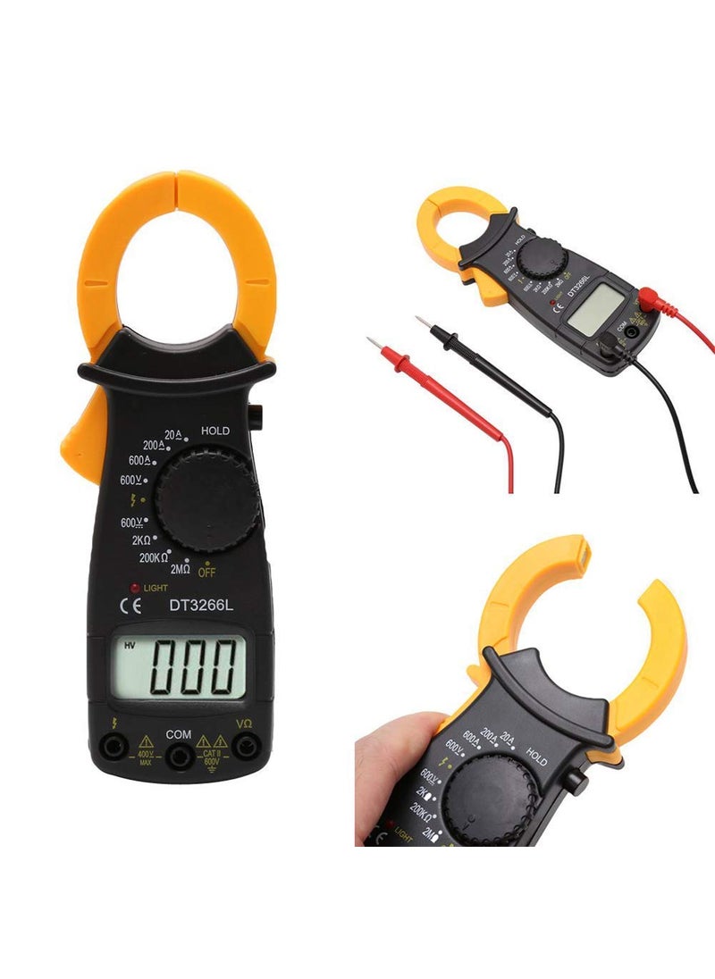 Smitex - Smitex Digital NonContact Clamp Meter ACDC Current Voltage Temperature Tester Full Protection Design LCD Display Detection Voltage Multi Meter Current OHM Tester - Image 1