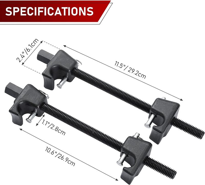 Keaa Strut Spring Compressor 2pc Heavy Duty Coil Spring Compressor Strut Remover Installer Tool, 13/16in Socket 1/2in Drive - Image 2