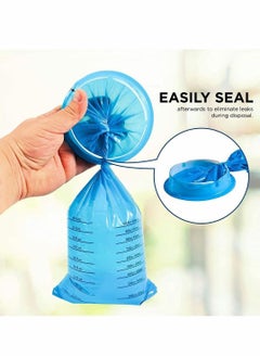 Y&D Sick Bags Vomit Barf Bags, Disposable Emesis Bag, Aircraft & Car Sickness Nausea for Travel Motion Sickness, Portable, Leakproof and Puncture-Proof 1000 ml 20PCS  - Image 4
