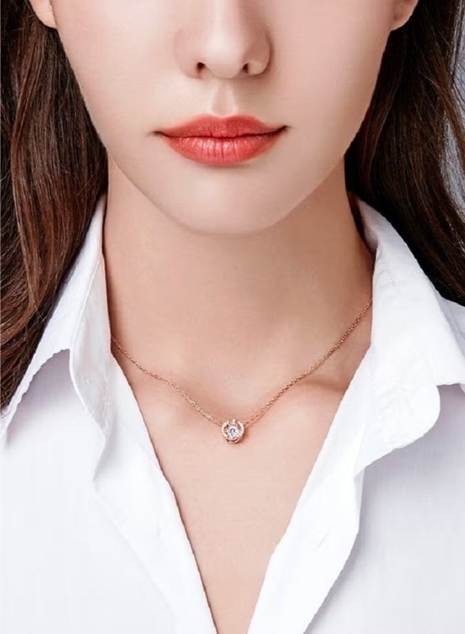 Beating Heart Necklace, rose gold - Image 4