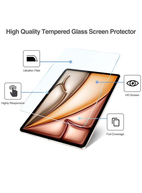 Apple iPad Air 2025 (7th Generation) M3 13 inch 9H Ultra HD Tempered Glass Screen Protector (TSG9CN) - Clear