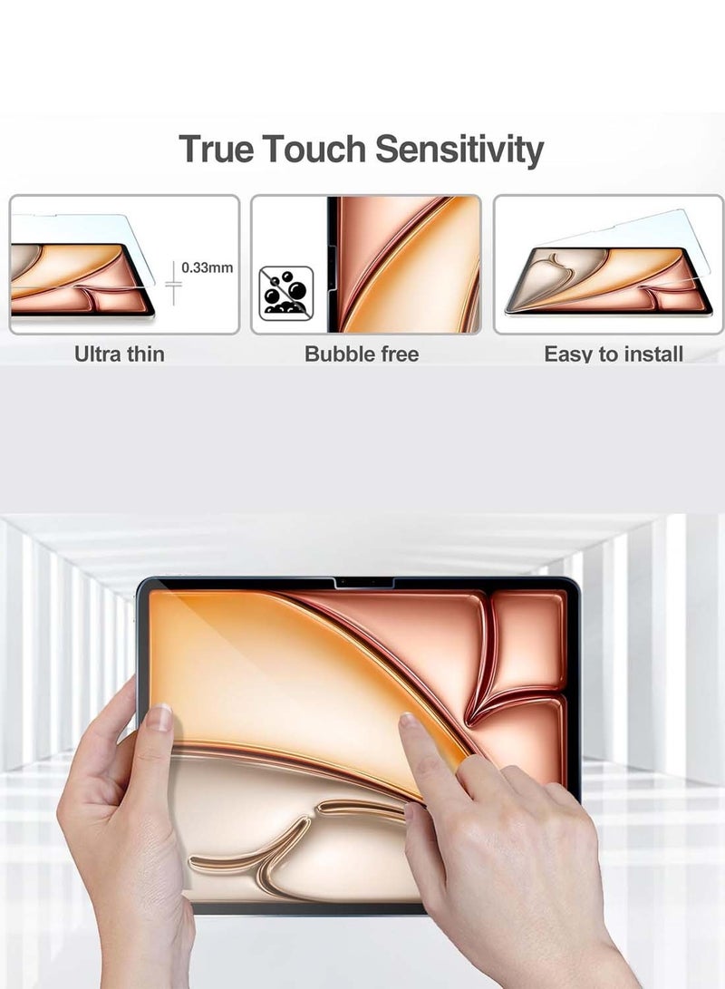 AMGO Apple iPad Air 2025 (7th Generation) M3 13 inch 9H Ultra HD Tempered Glass Screen Protector (TSG9CN) - Clear - Image 5