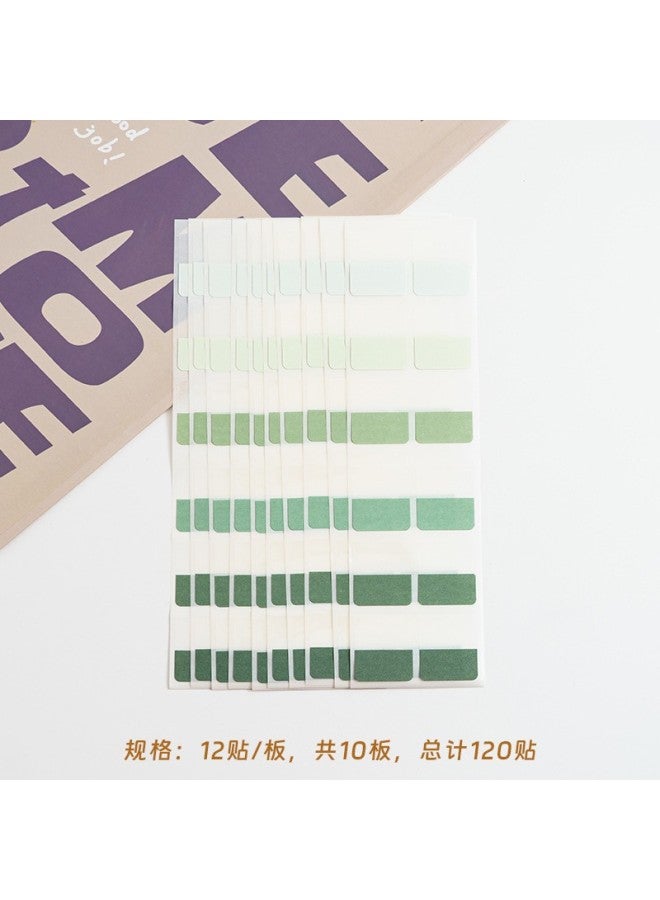 YILI Morandi Student Classification Writing Index Sticker Label Sticker Sticky Note Color Fluorescent Sticker Signature Paper Cable Sticker - Image 1