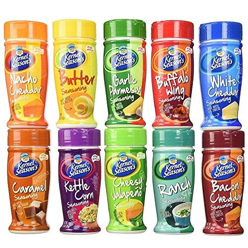 Kernel Season's Kernel Seasons Popcorn Seasoning Large Sampler Pack 27oz Container Variety Pack of 10 Different Flavors - Image 1