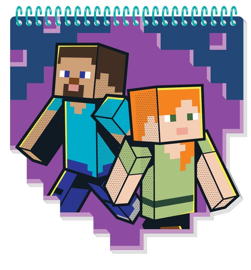 Innovative Designs Minecraft Kids Coloring Art Set | Stickers & Stampers - Image 4