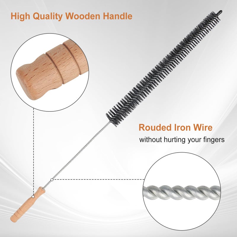 Ronsit Dryer Cleaner Vent Brush - 70cm or 75cm Long Flexible Dryer Vent Cleaner & Refrigerator Condenser Coil Brush Long Flexible Refrigerator Coil Cleaning Brush (Long Brush) - Image 4
