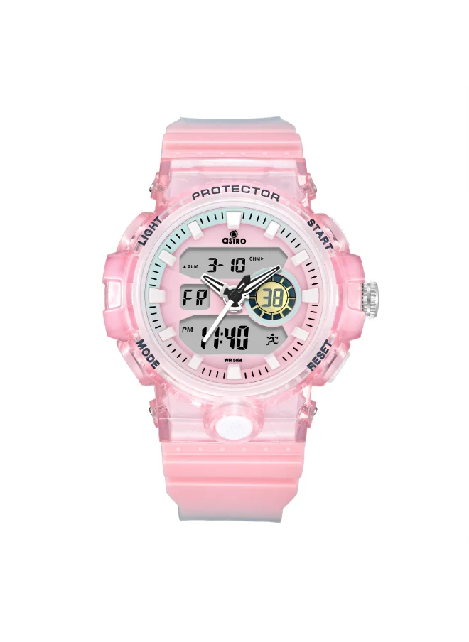 أسترو Kids Analog-Digital Pink Dial Watch - A24802-PPPP