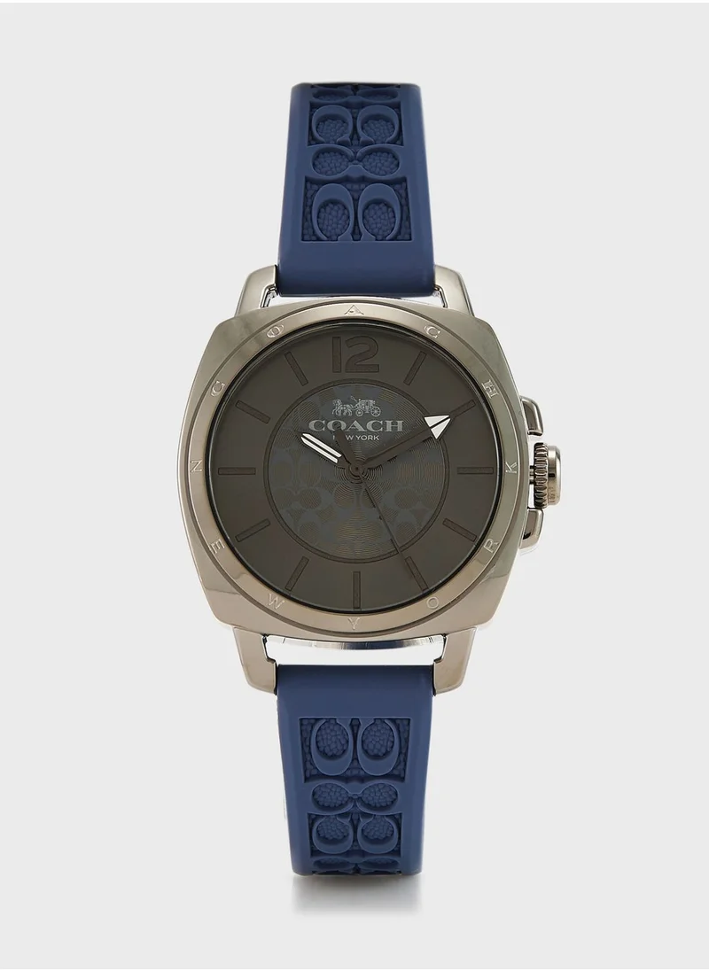 COACH Purple Silicone Analog Watch